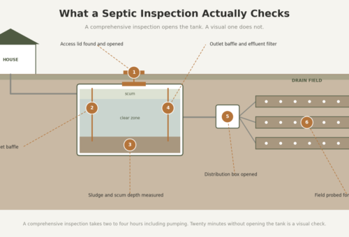 Septic Inspection: What It Costs, What They Check, and What Happens If It Fails